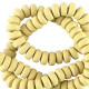 Polymer Perlen Rondell 7mm - Suntan yellow